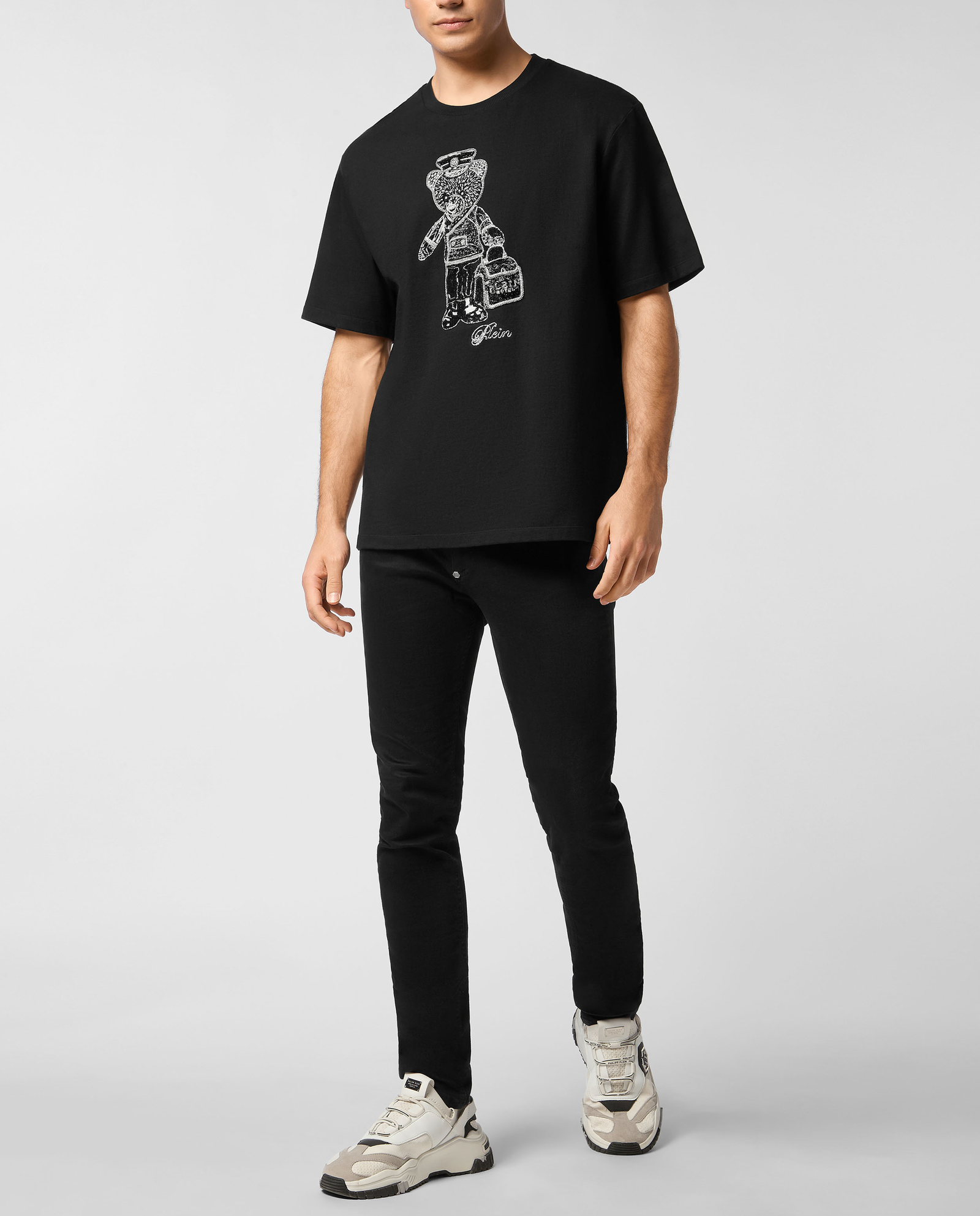 Czarny t-shirt z misiem Teddy Bear - Image #2