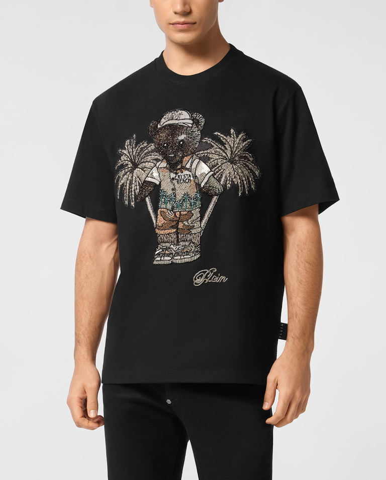 Czarny t-shirt Teddy Bear - Image #0