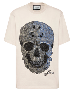 Biała koszulka Skull - Image #1