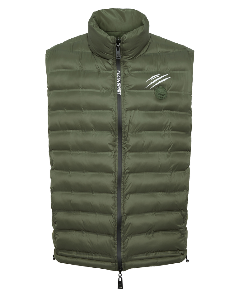 Zielona dwustronna kamizelka puchowa - Image #7