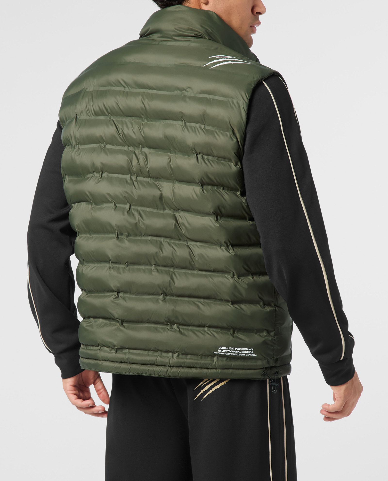 Zielona dwustronna kamizelka puchowa - Image #1