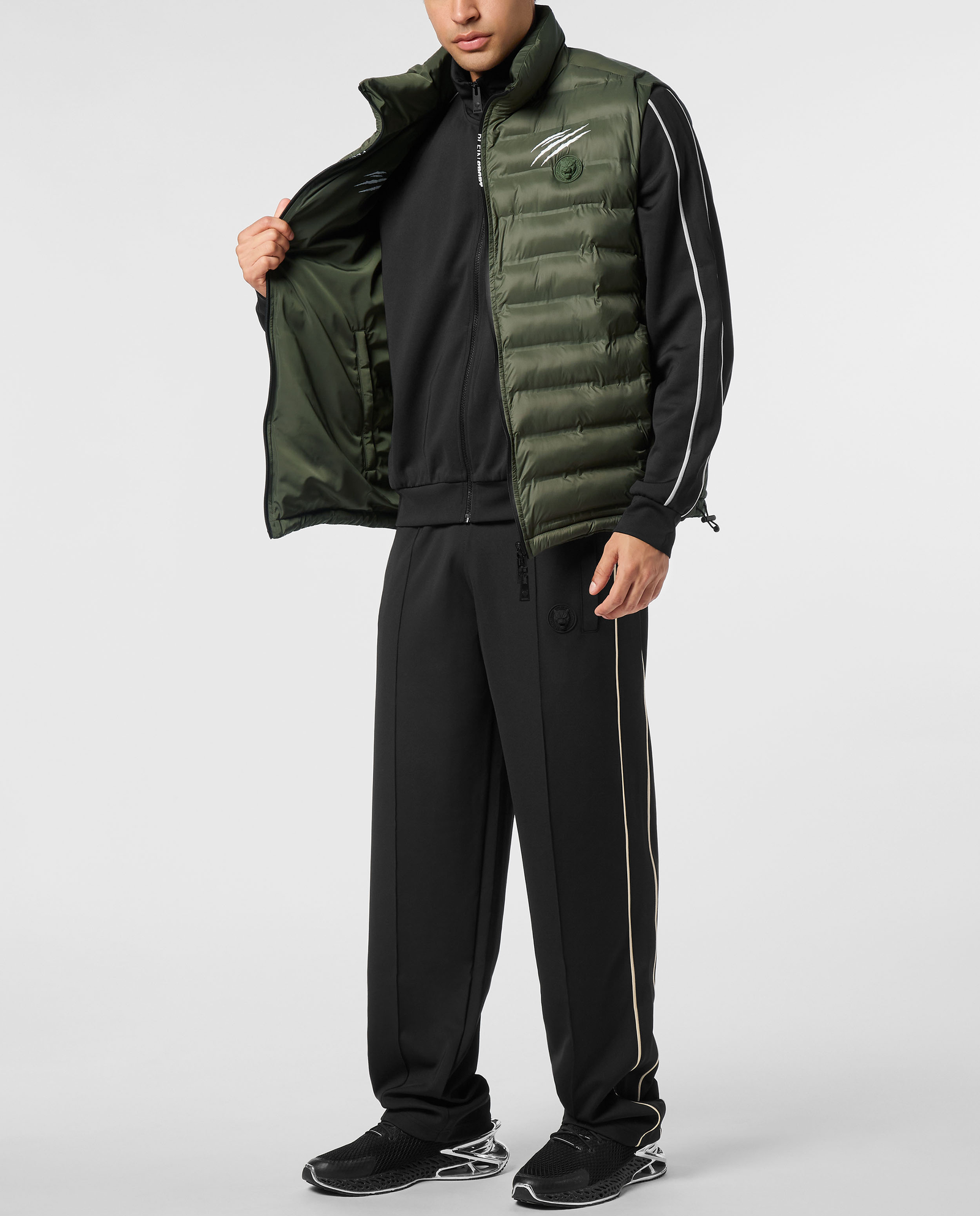 Zielona dwustronna kamizelka puchowa - Image #4