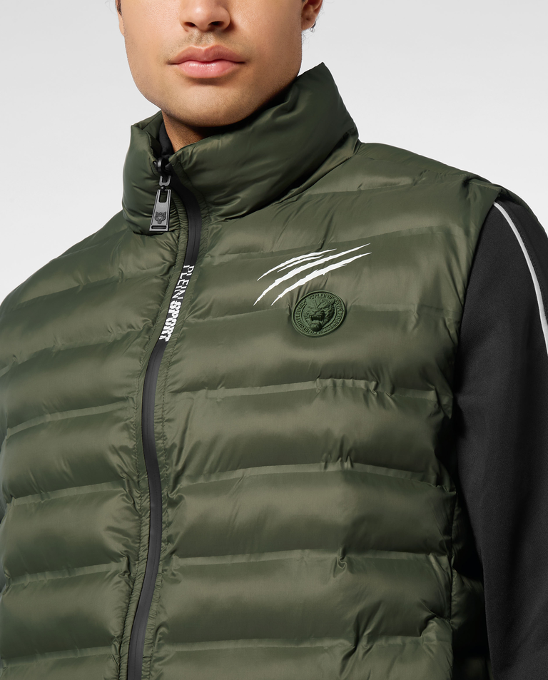 Zielona dwustronna kamizelka puchowa - Image #5