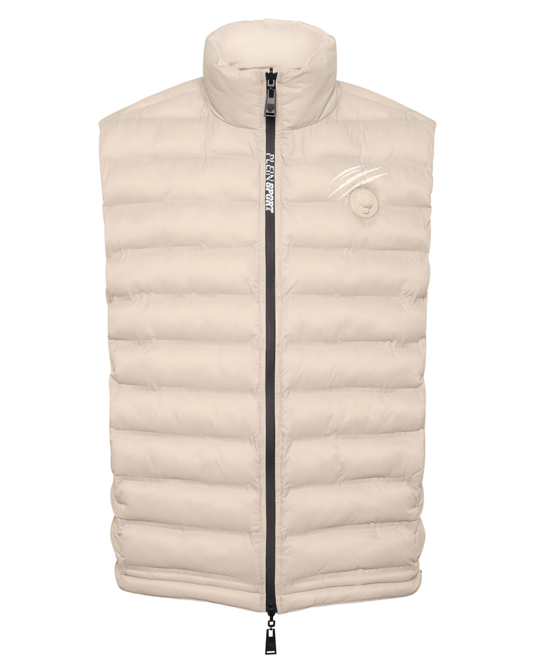 Kremowa dwustronna kamizelka puchowa - Image #7