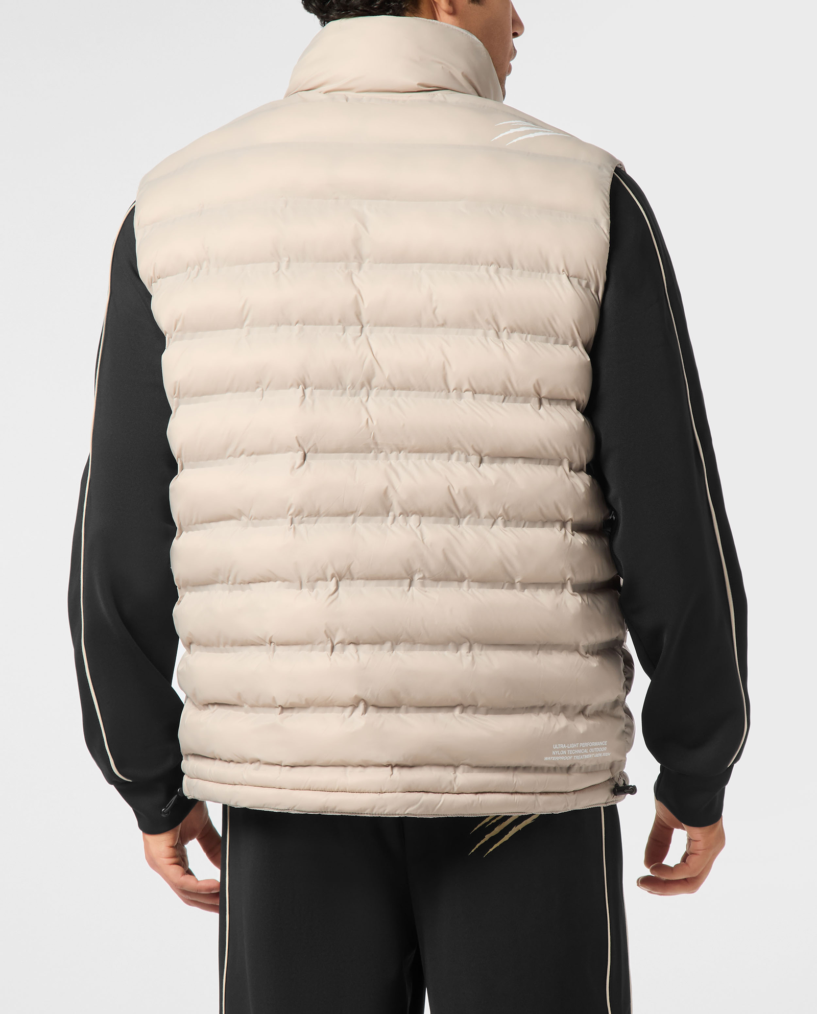 Kremowa dwustronna kamizelka puchowa - Image #1