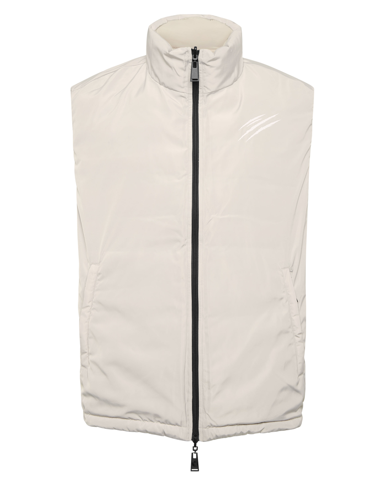 Kremowa dwustronna kamizelka puchowa - Image #6