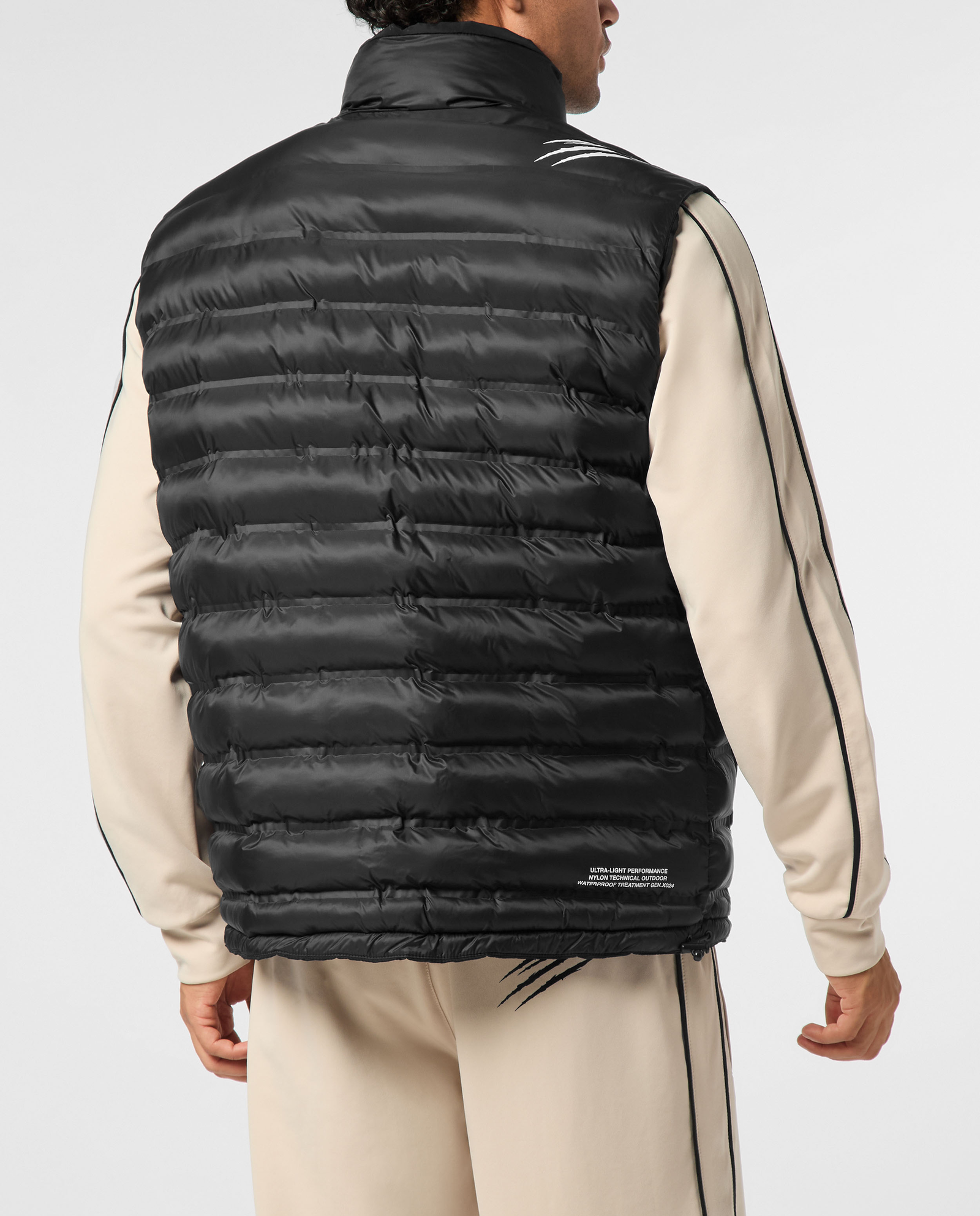 Czarna dwustronna kamizelka puchowa - Image #1