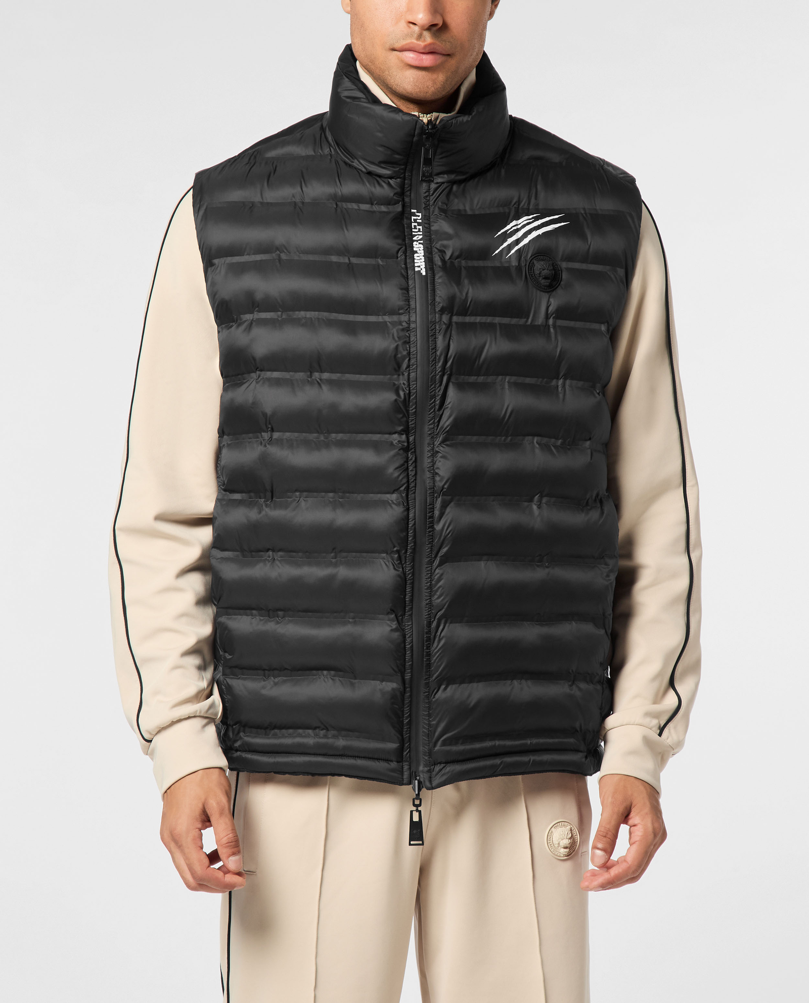 Czarna dwustronna kamizelka puchowa - Image #0