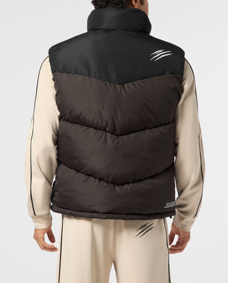 Brązowa kamizelka puchowa