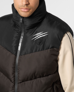 Brązowa kamizelka puchowa - Image #4