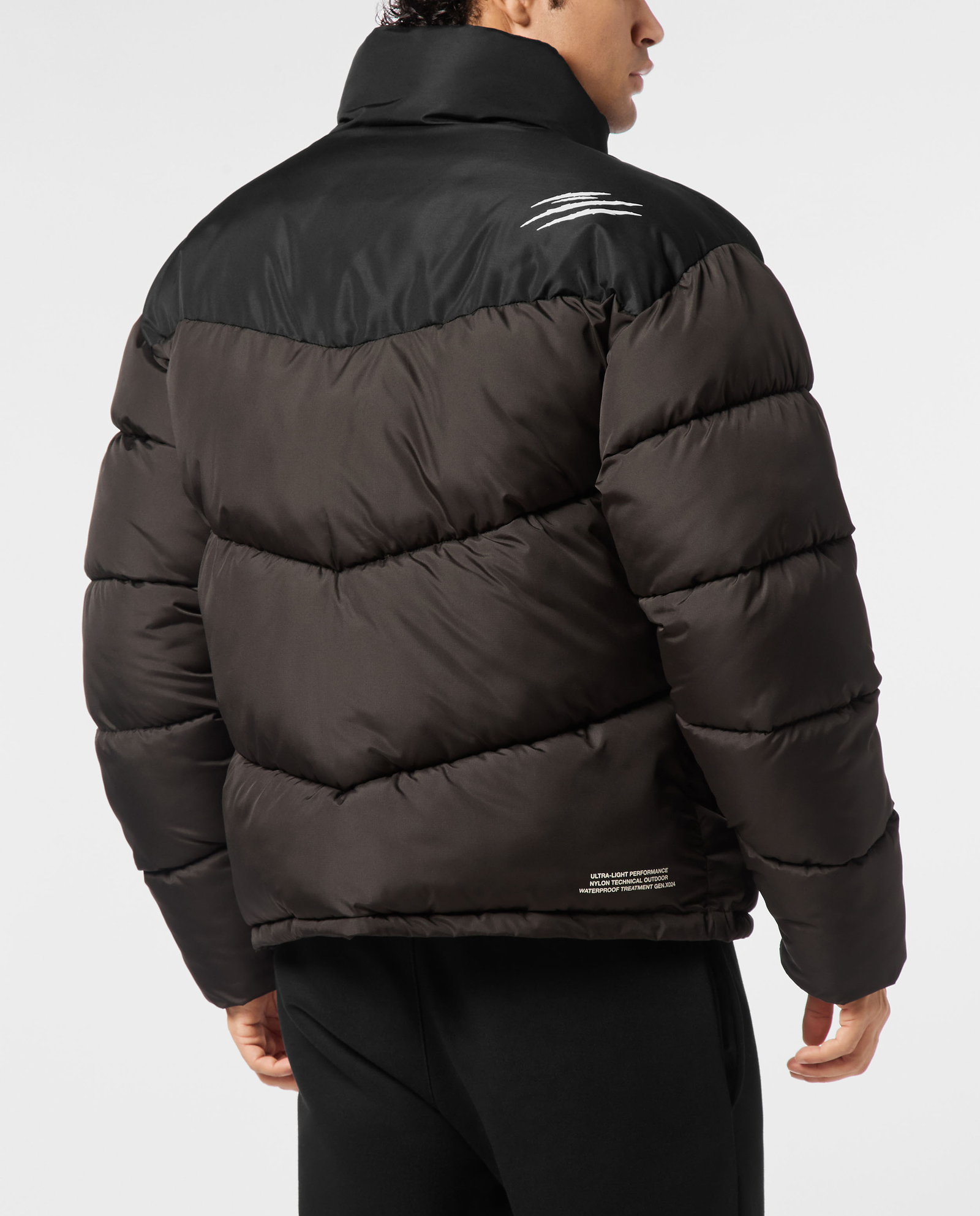 Brązowa kurtka puchowa - Image #1