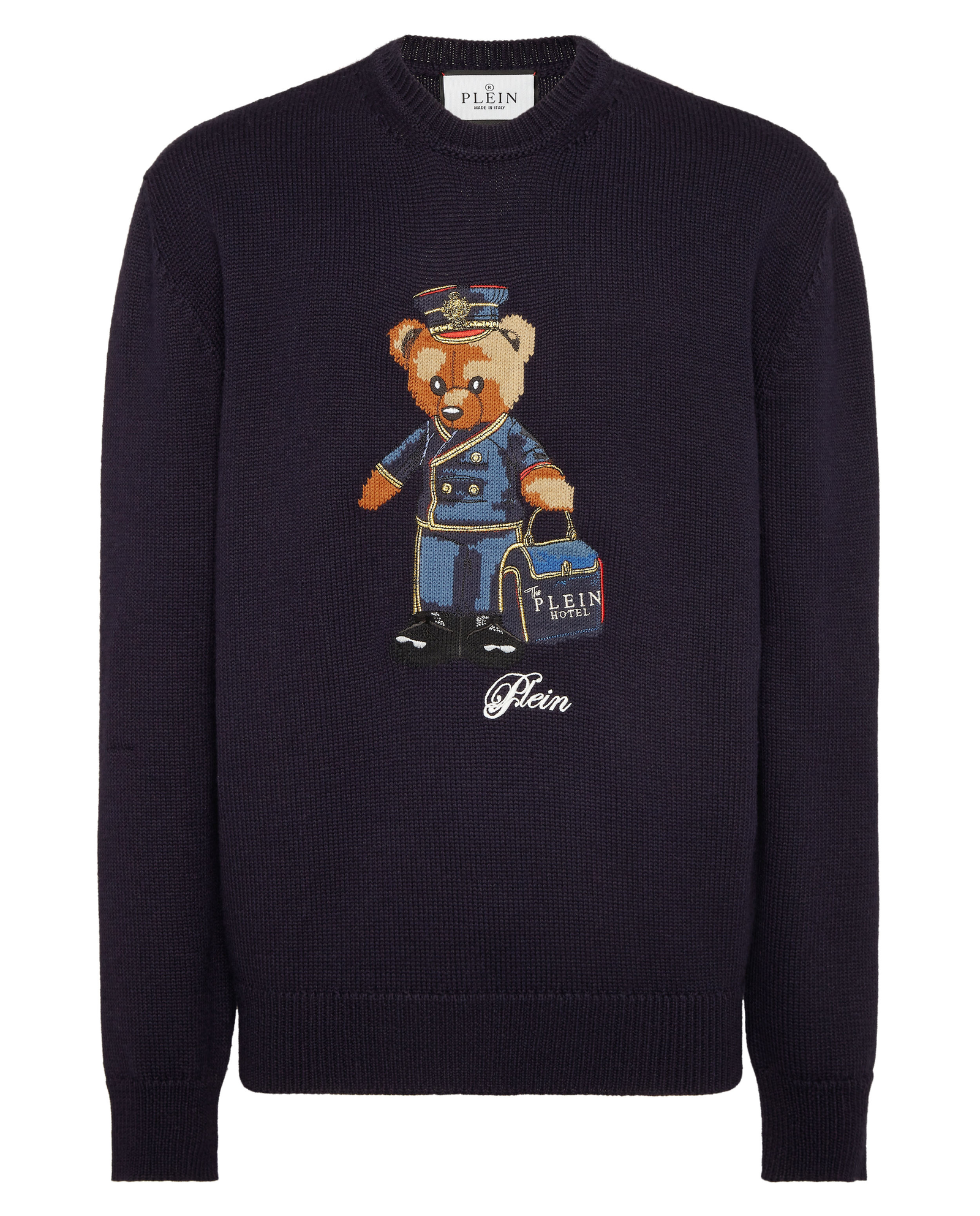 Granatowy sweter Reception Teddy - Image #1