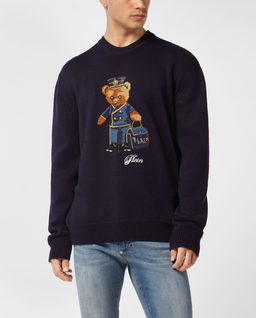 Granatowy sweter Reception Teddy - Image #0