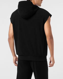 Czarna kamizelka z kapturem - Image #3