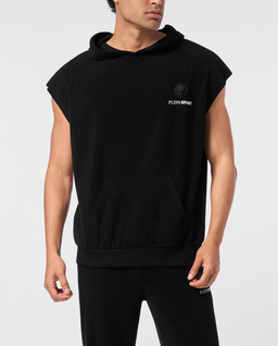 Czarna kamizelka z kapturem - Image #0