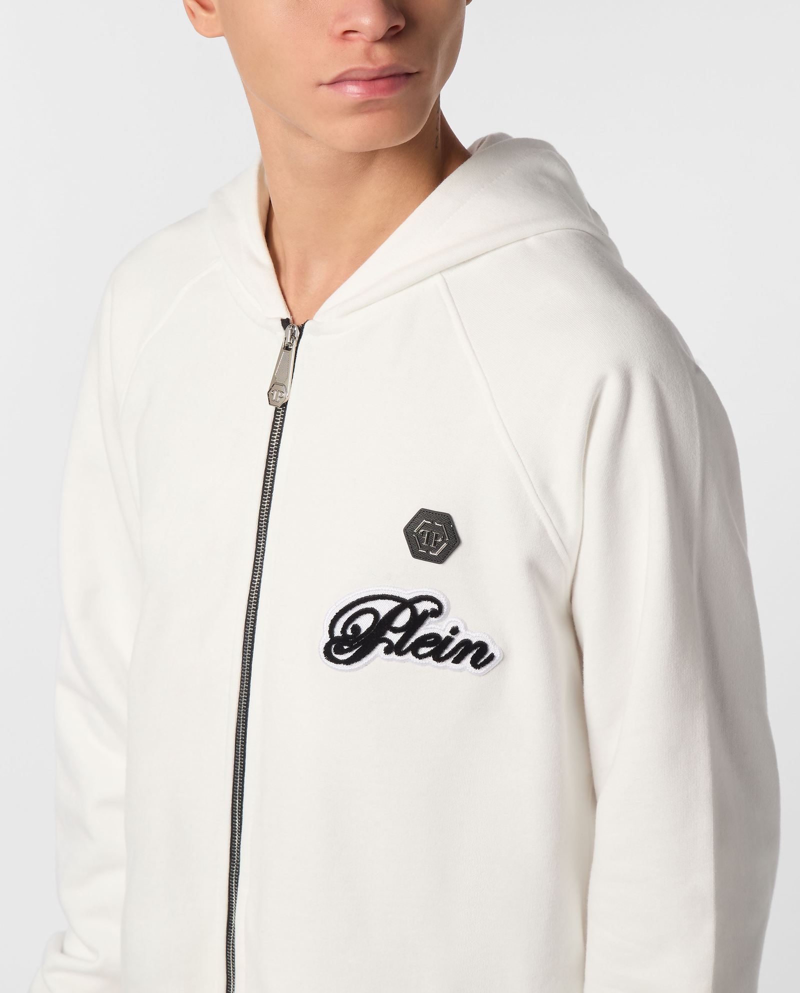 Biała bluza z kapturem - Image #4