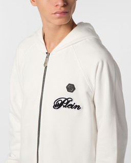 Biała bluza z kapturem - Image #4
