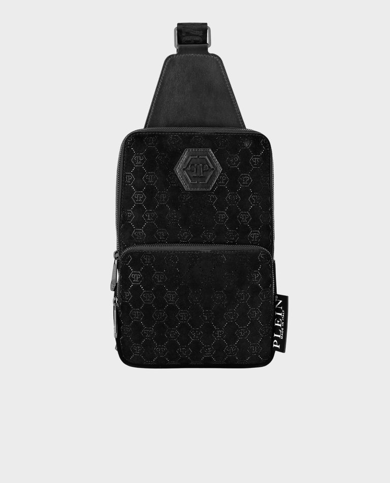 Czarna torebka crossbody Monogram Strass - Image #0