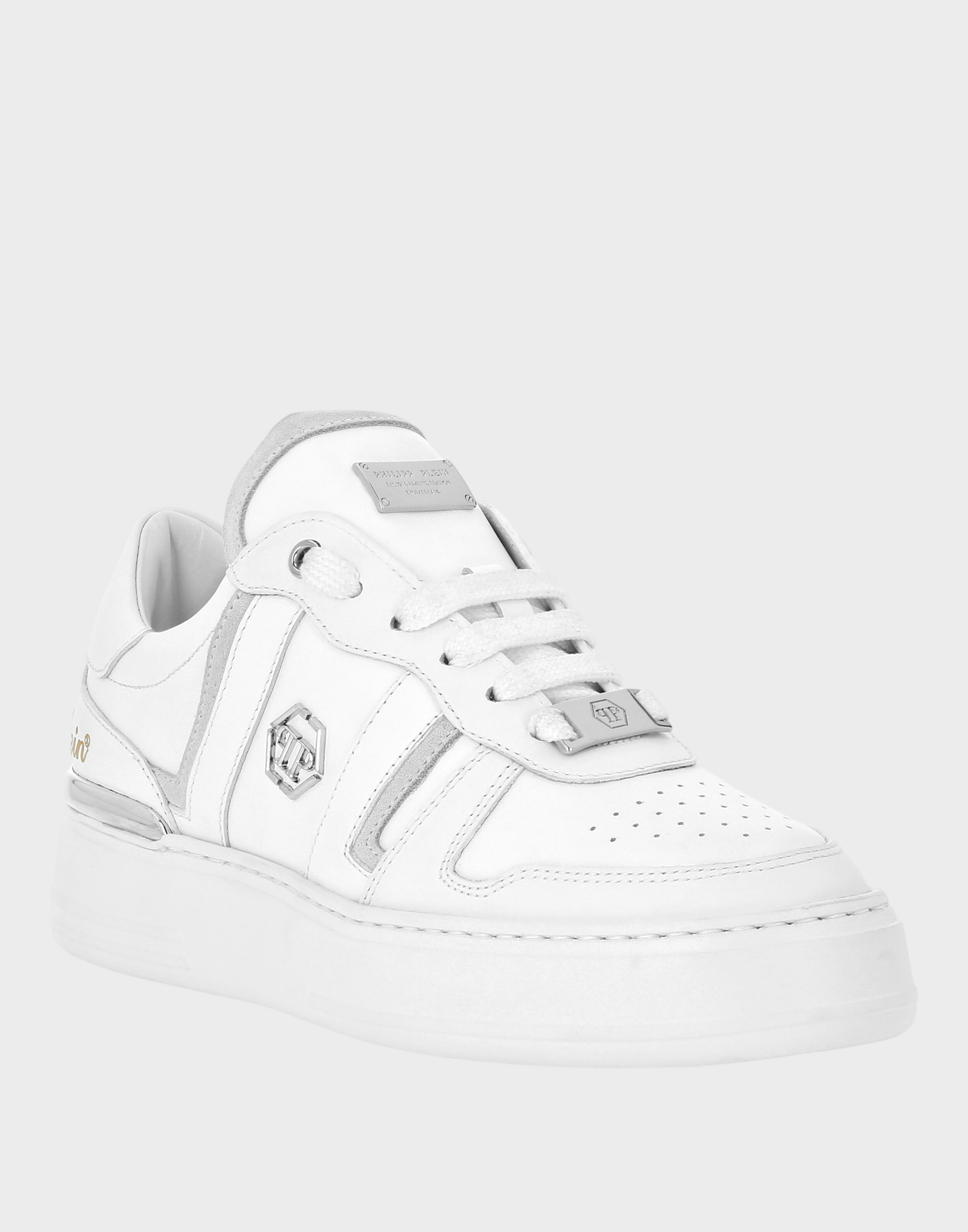 Białe sneakersy z logo - Image #1