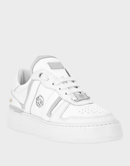 Białe sneakersy z logo - Image #1