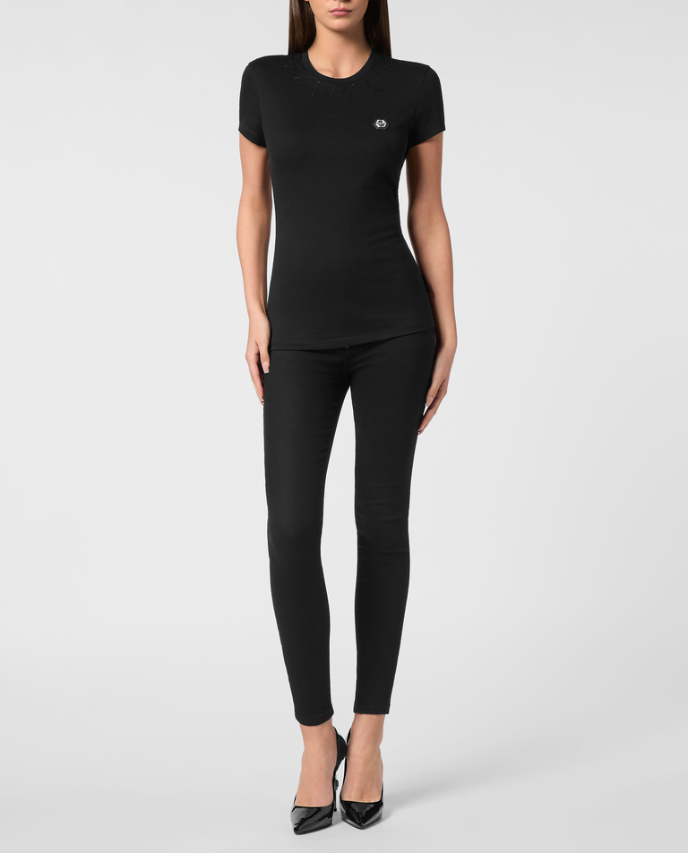 Bawełniany t-shirt Logo Fatale