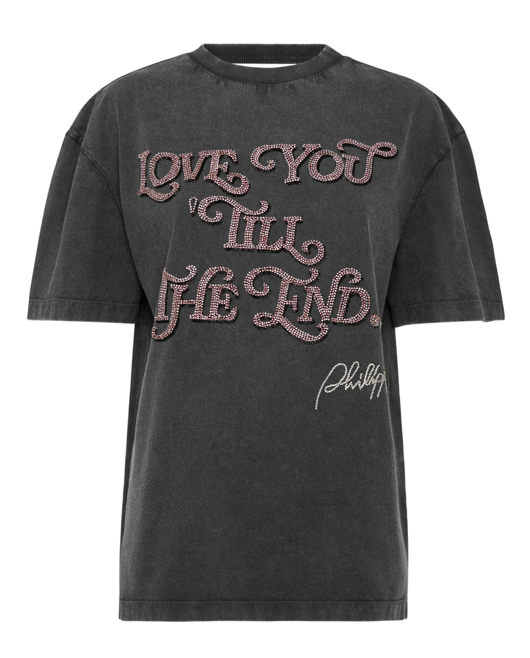 Bawełniana koszulka z odkrytymi plecami