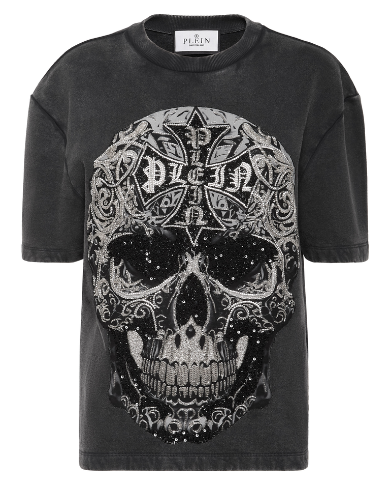 Czarna koszulka Crystal Skull