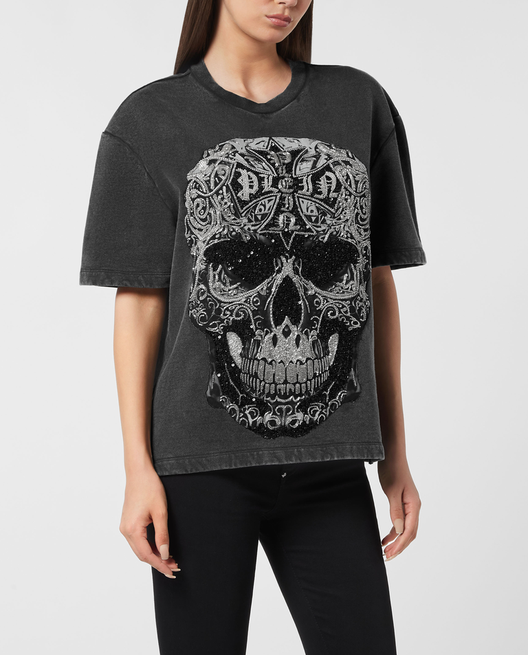 Czarna koszulka Crystal Skull