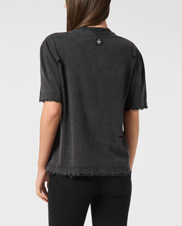 Czarny T-Shirt Fairy z nadrukiem - Image #3