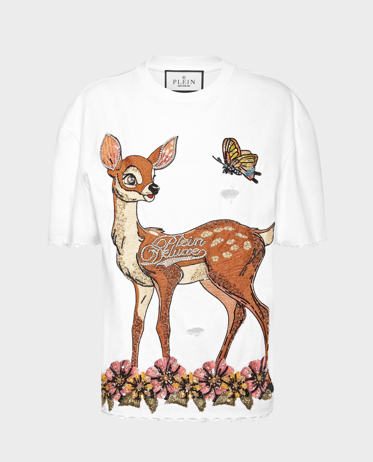 Biały T-Shirt Fairy z nadrukiem