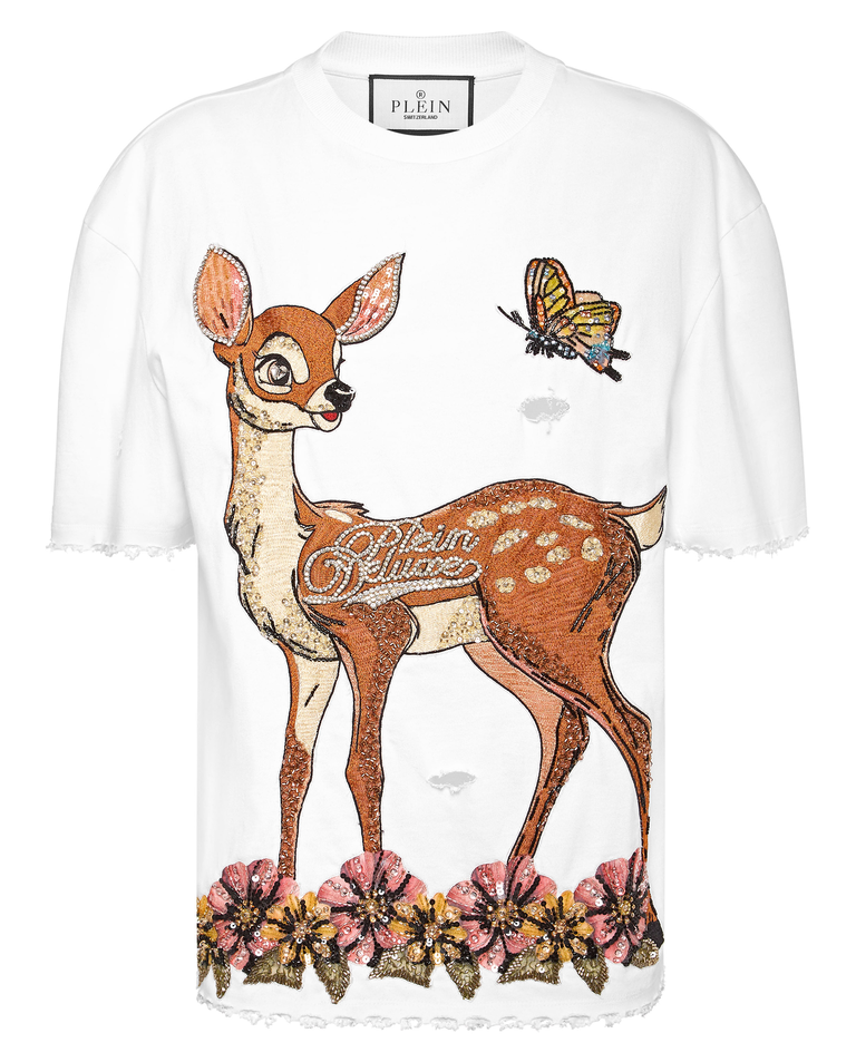 Biały T-Shirt Fairy z nadrukiem