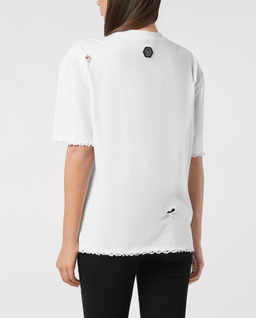 Biały T-Shirt Fairy z nadrukiem - Image #5