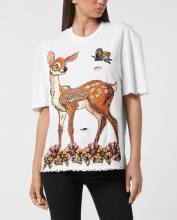 Biały T-Shirt Fairy z nadrukiem - Image #0