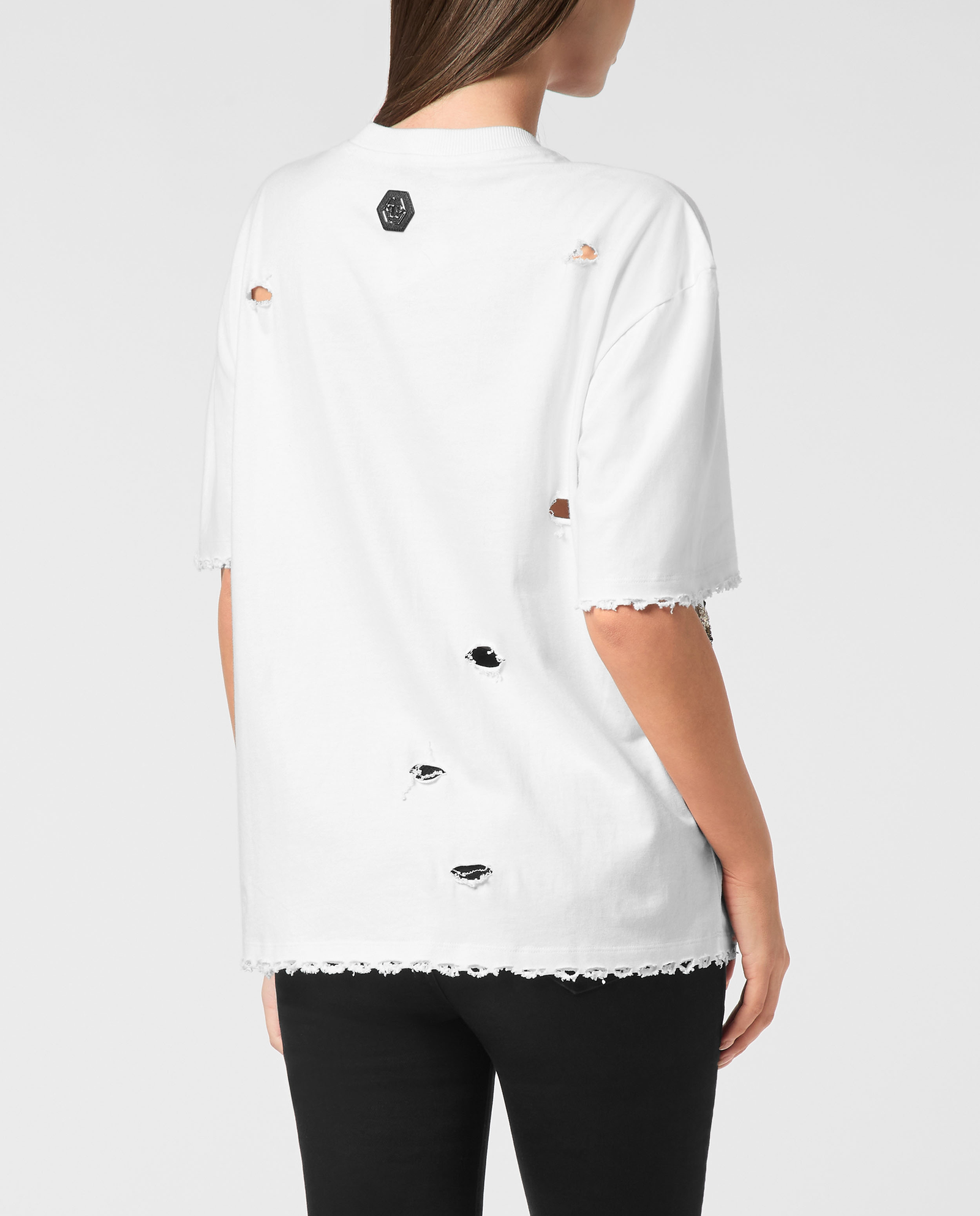 Biały t-shirt Fairy z nadrukiem - Image #3