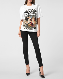 Biały t-shirt Fairy z nadrukiem - Image #2