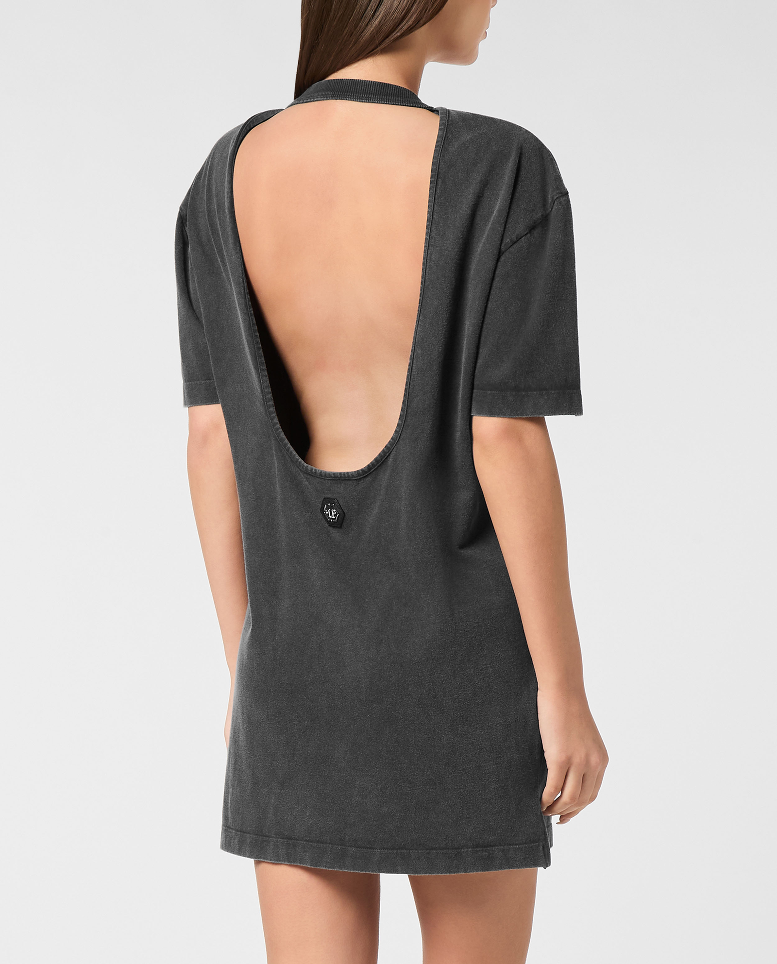 Bawełniana sukienka z odkrytymi plecami - Image #3