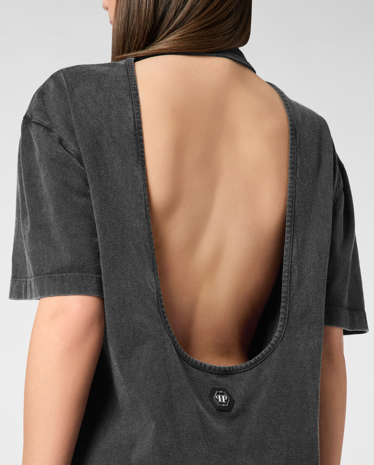 Bawełniana sukienka z odkrytymi plecami - Image #4