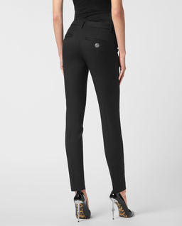 Czarne spodnie z wełną - Image #2