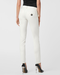 Białe spodnie z wełną - Image #2