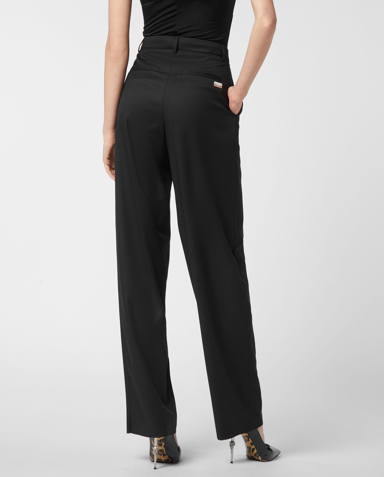 Czarne spodnie o prostym kroju - Image #3