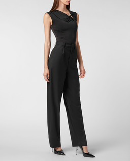 Czarne spodnie o prostym kroju - Image #2