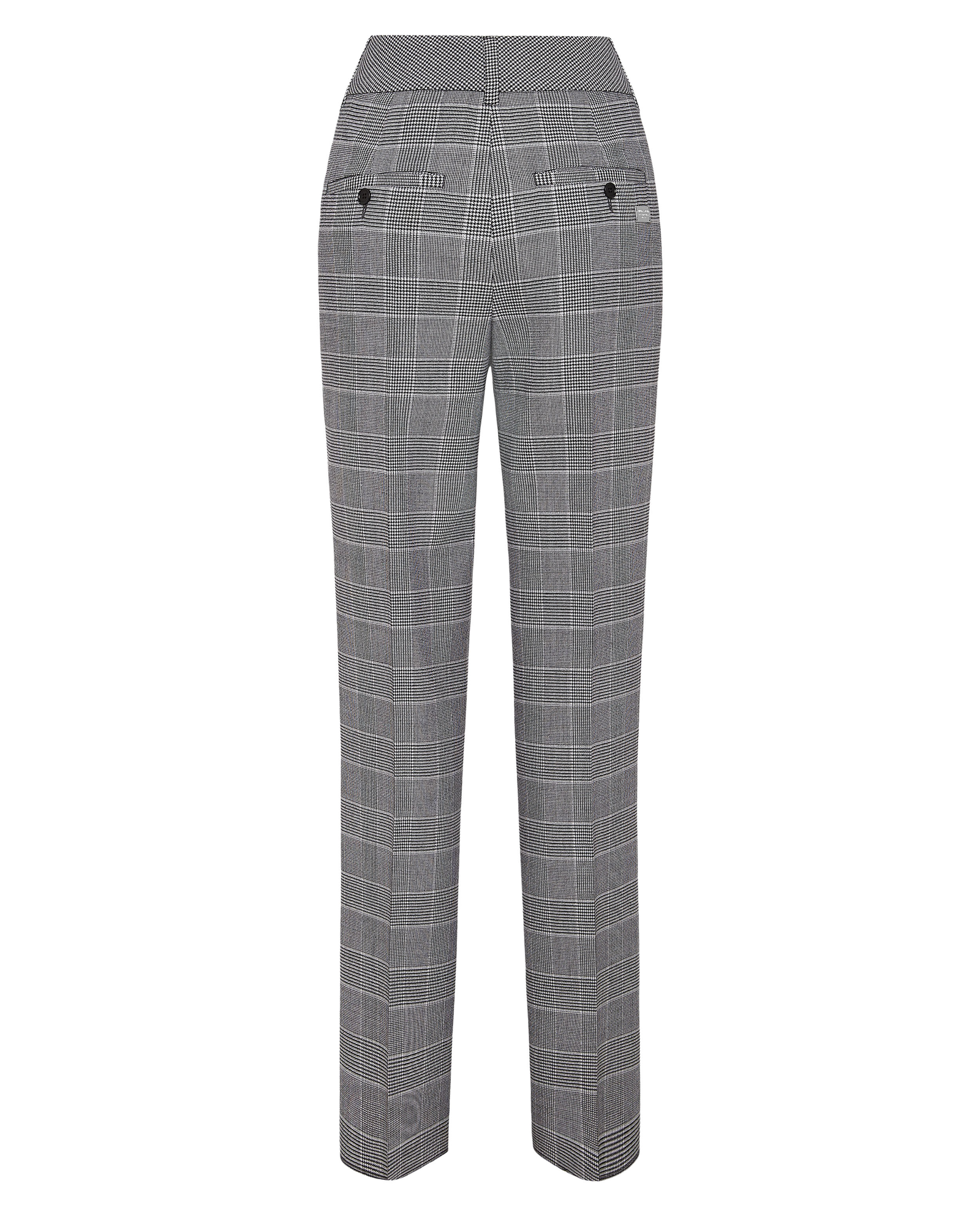 Wełniane szare spodnie w kratę - Image #5