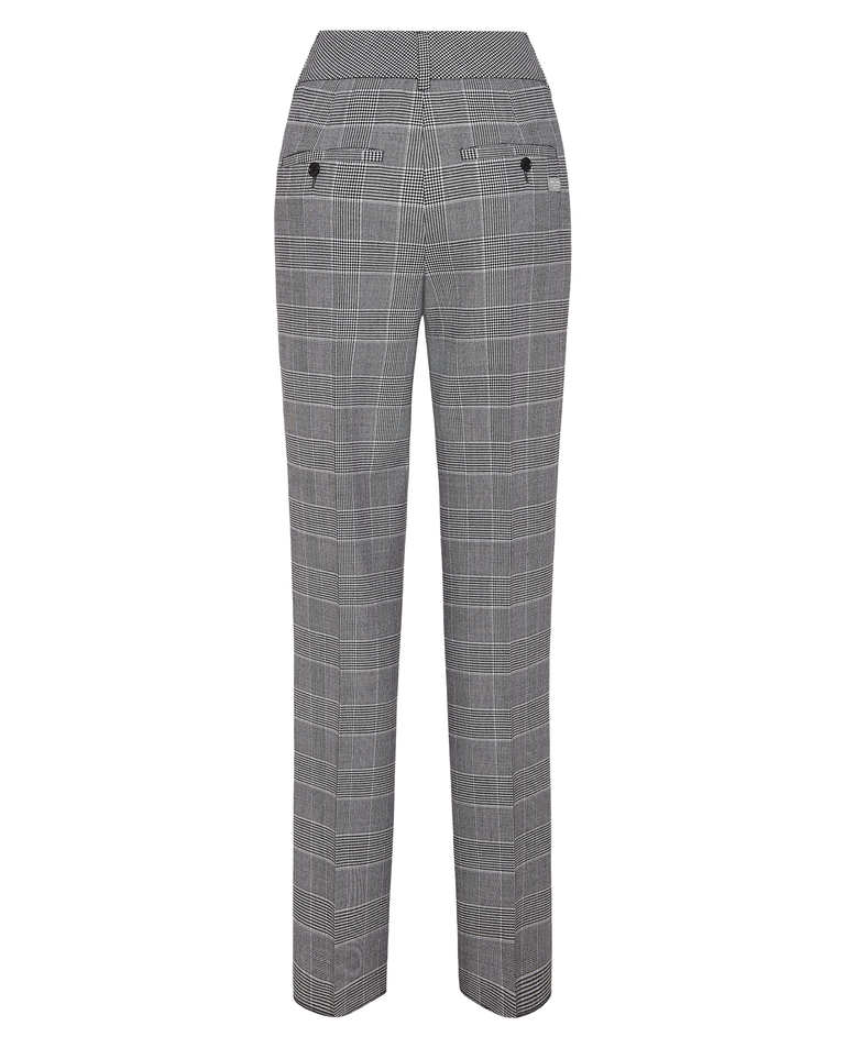 Wełniane szare spodnie w kratę - Image #5