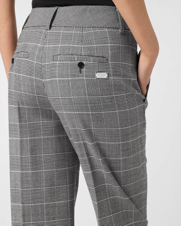 Wełniane szare spodnie w kratę - Image #3