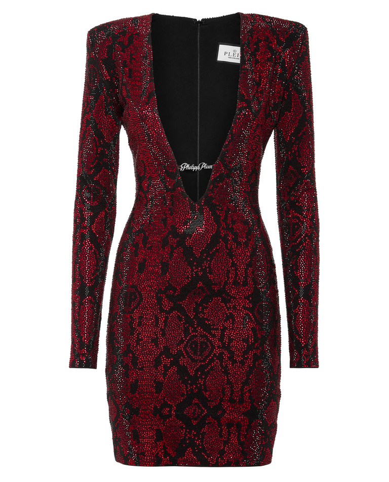 Sukienka mini z kryształkami