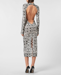 Tiulowa sukienka z odkrytymi plecami - Image #0