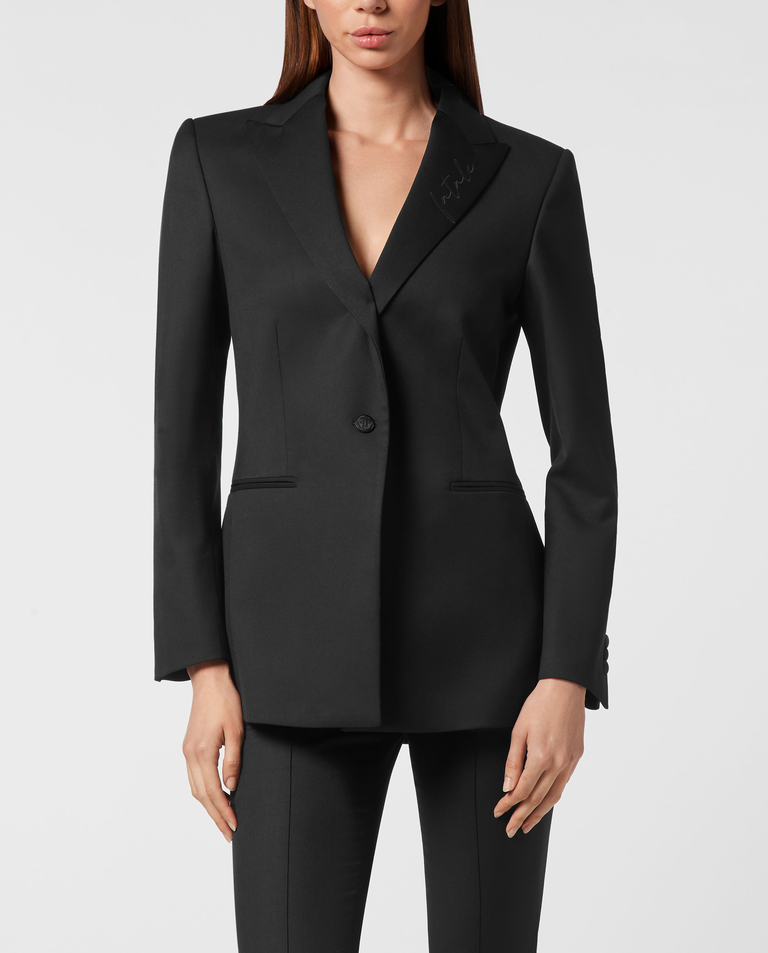 Czarna marynarka Boyfriend Fit