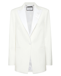 Biała marynarka Boyfriend Fit - Image #1