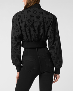 Czarna kurtka bomber Flock - Image #2