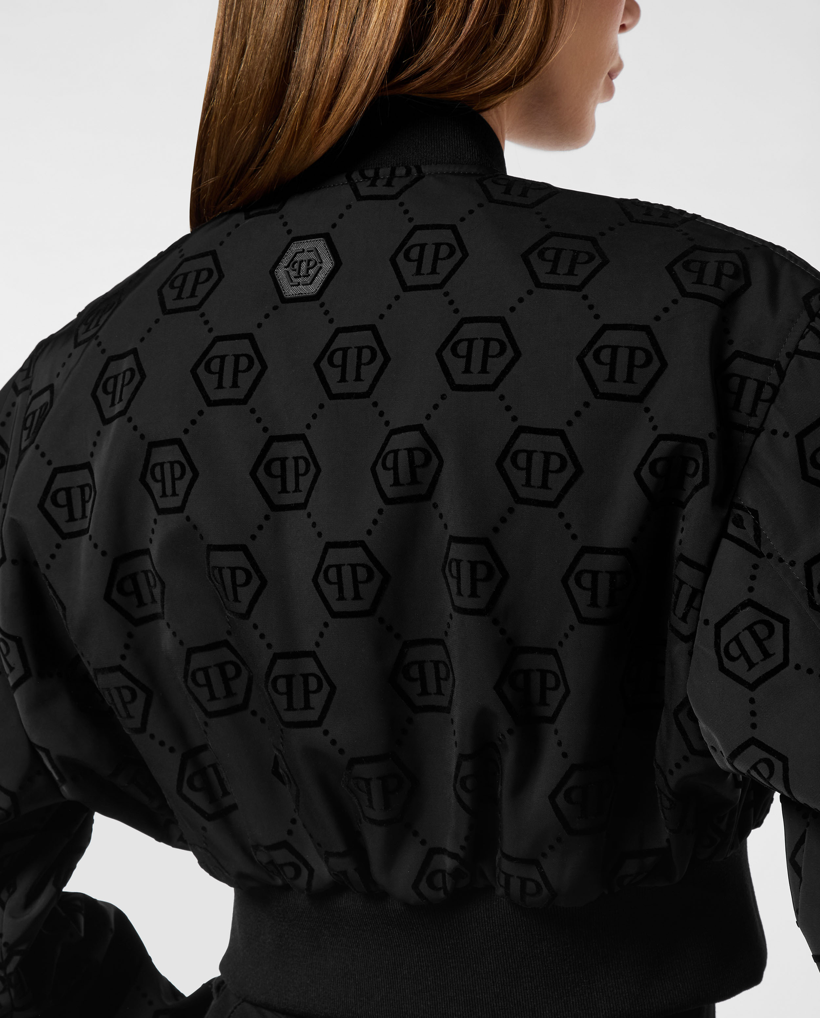 Czarna kurtka bomber Flock - Image #3